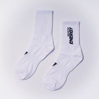 VOLT (สินค้าพร้อมส่ง) ถุงเท้า กีฬา ออกกำลังกาย สีขาว TORQUE 001 WTE WHITE SOCK TQ-0184