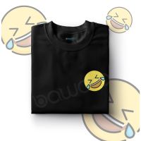 เสื้อยืดพิมพ์ลายแฟชั่น เสื้อยืด ผ้าฝ้าย 100% แบบนิ่ม พิมพ์ลาย Emoji LOL Bawara สําหรับผู้ชาย และผู้หญิง