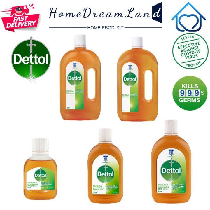 Dettol Antiseptic Brown Liquid 50ml 250ml 500ml 750ml 1l Lazada