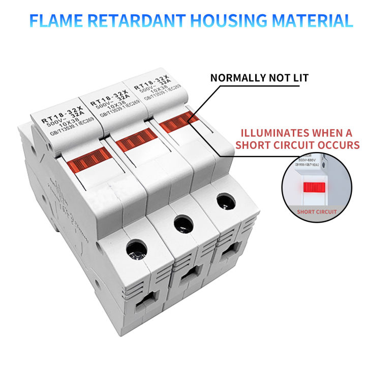 rt18-32x-1-4p-32a-63a-125a-din-rail-mounting-fuse-holders-fuse-holder-base-1pole-for-10x38mm-link-size-ac690v-500v-tutue-store