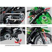 SEMBO Technical Motorcycle Speed Racing Vehicle Autocycle Building Blocks Locomotive Model Bricks Construction Toys For Children