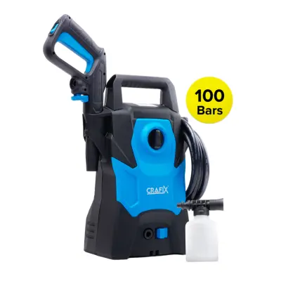 CRAFIX คาร์ฟิกซ์ เครื่องฉีดน้ำแรงดันสูง 100 Bar Pressure Washer (สี Blue)