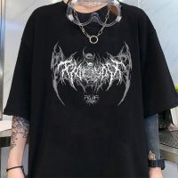 【Mens clothing】ผู้ชาย39; S ผู้หญิง39; S T ShirtY2K TopKorean Bat Demon Punk Atari Tees3XL