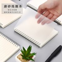 《   CYUCHEN KK 》 A5 Creative Coil Notebook แนวนอน Line Grid Lattice Blank Small Fresh Notepad โปร่งใสนักเรียน Simple PP Book