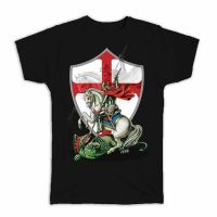 [S-5XL]เสื้อยืดคอกลม ผ้าฝ้าย พิมพ์ลาย Saint George : Catholic ของขวัญทางศาสนา สําหรับผู้ชาย และผู้หญิง