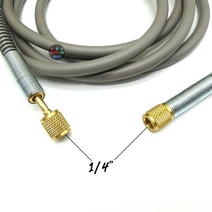 สายชาร์จไนโตรเจน-สาย-nitrogen-im-tech-n2-hose-ยาว-3-เมตร-และ-5-เมตร-10เมตร-1000psi-เกลียว-1-4-งานแอร์-เทสระบบไนโตร