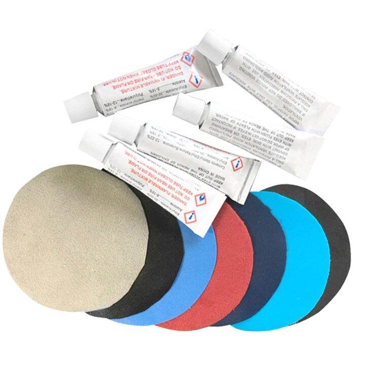 Rubber Sofa Repair Kit Patches Glue Vinyl Fabric & Plastic Repair