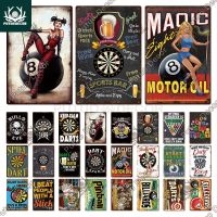 【YF】❐♂☂  Putuo Tin Sign Game Metal Plaque Posters for Man Cave Room Wall Decorations