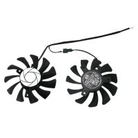 HA8010H12F-Z 75MM 2Pin GTX1050Ti GPU Cooler DUAL Fan for Geforce GTX 1050Ti GTX-1050-Ti-4GT-OC