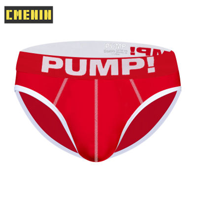 [CMENIN Official Store] PUMP Ins สไตล์ Cotton Mens Underpants กางเกงขาสั้น Soft Underpants เซ็กซี่ชายชุดชั้นในบิกินี่ Men Briefs Gift PU5107