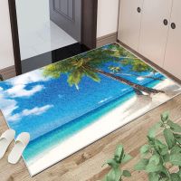 [A VOGUE] ร้อน SellSea SceneryEntrance MatPrint HallwayAnti SlipBathroomFloor พรมปูพื้น