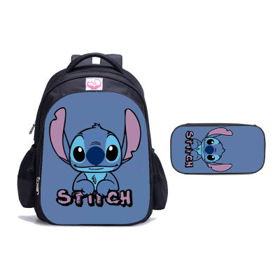 [COD] กระเป๋านักเรียน Star Baby stitch กระเป๋าเป้เด็กอนุบาล Stitch + กล่องดินสอ