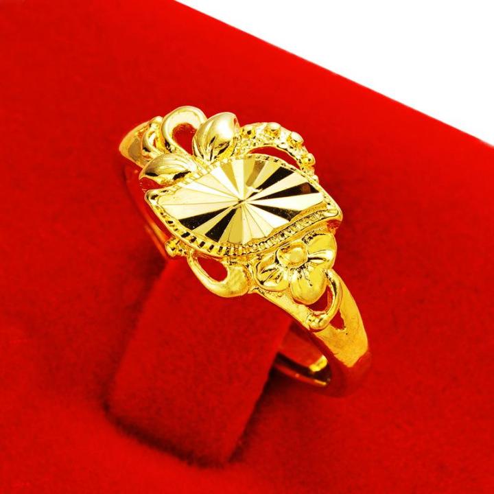 ฟรีค่าจัดส่ง-แหวนทองแท้-100-9999-แหวนทองเปิดแหวน-แหวนทองสามกรัมลายใสสีกลางละลายน้ำหนัก-3-96-กรัม-96-5-ทองแท้-rg100-174