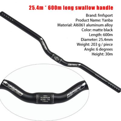 ราวจับจักรยานเสือภูเขาพับตรงมือจับแฮนด์จักรยานข้าม Handlebars กลืน25.4*600มม