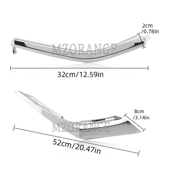 กันชนหน้าโครเมี่ยมตัดปั้นแถบสำหรับมิตซูบิชิ-o-utlander-2016-2019รถปั้นแถบไฟตัดหมอกปกแถบตกแต่ง