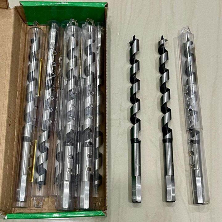 Promo Termurah Mata Bor Kayu Spiral Auger Drill Bit Set 8 10 12 14 16 ...
