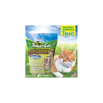 SmartCat ทรายแมว ทรายหญ้าธรรมชาติ 100% ปลอดภัย ไร้ฝุ่น ไร้กลิ่น จับตัวเป็นก้อน บรรจุ 9.08 กิโลกรัม (20 lbs)