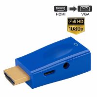 HDMI-compatible to VGA Cable Converter Male To Famale Converter Adapter HD 1080P For PS4 PS5 PC Laptop Tablet