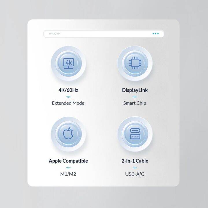 ORICO DisplayLink Docking Station Type USB C 3.0 to 4K60hz HDMI