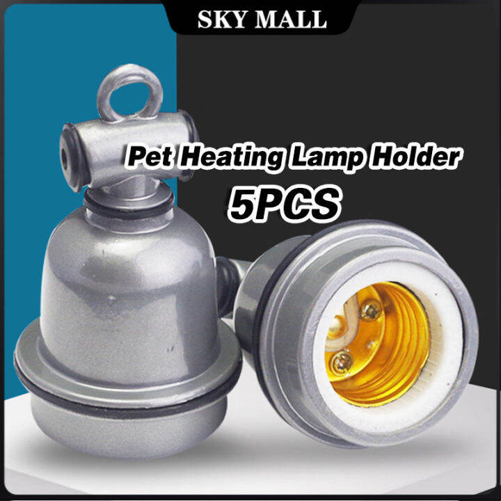 Reptile Pet Heating Lamp Socket Holder E27 Dome Ceramics Bulb Holder