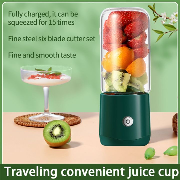 380ML Portable Blender USB Rechargeable Fruit Juicer Cup Mixer Jet