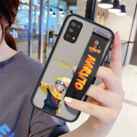 UCUC เคสโทรศัพท์เคสสำหรับ Realme 7 Pro (มีสายรัดข้อมือ) กันกระแทก Frosted กลับการ์ตูนตุ๊กตาอุสึมากินารูโตะสำหรับชายขอบฝาครอบเลนส์ป้องกันเลนส์โทรศัพท์บางเฉียบเคสโทรศัพท์