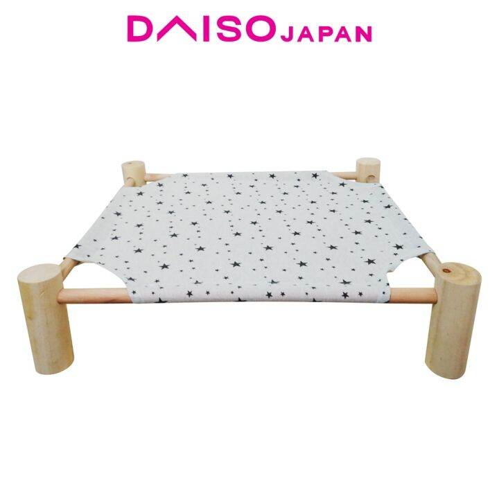 Daiso Elevated White Wooden Pet Bed Lazada PH
