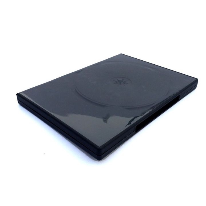 กล่องใส่แผ่น-dvd-r-4หน้าหนา-สีดำ-100-กล่อง-dvd-4-แผ่น