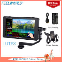 FEELWORLD LUT6S 6นิ้ว SDI 2600Nits HDR 3D LUT หน้าจอสัมผัส DSLR กล้อง Field Monitor Waveform VectorScope Histogram 3G-SDI 4K HDMI อินพุตเอาต์พุต1920X1080 IPS แผง