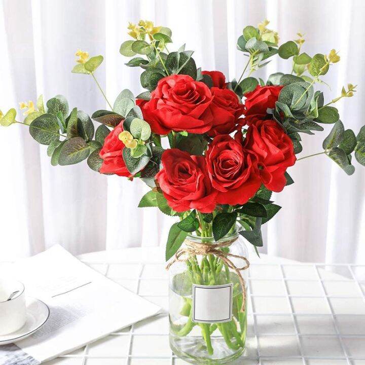 artificial-rose-flower-red-silk-roses-with-stem-flowers-bouquet-wedding-party-home-decor-pack-of-10-red