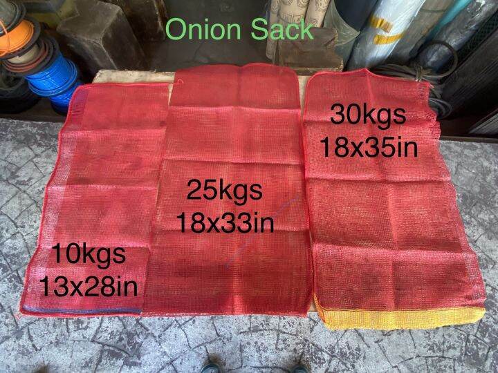 Empty Sack 50pcs for Onions (10kgs, 25kgs, 2830kgs) Garlic SAKO