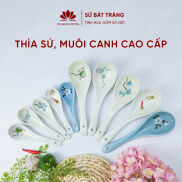 Thìa sứ, muỗng sứ cao cấp Bát Tràng