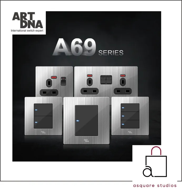 **DESIGNER CHOICE** ART DNA A69 LUXURY SERIES SWITCHES & SOCKETS Lazada