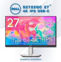 Dell S2722QC 27-inch 4K USB-C Monitor - UHD (3840 x 2160) Display, 60Hz Refresh Rate, 8MS Grey-to-Grey Response Time (Normal Mode), Built-in Dual 3W Speakers, 1.07 Billion Colors - Platinum Silver