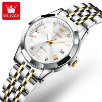 OLEVS 9931 Stainless Steel Band Fashion Women Wristwatches Waterproof Quartz Watch For Women Luminous Calendar