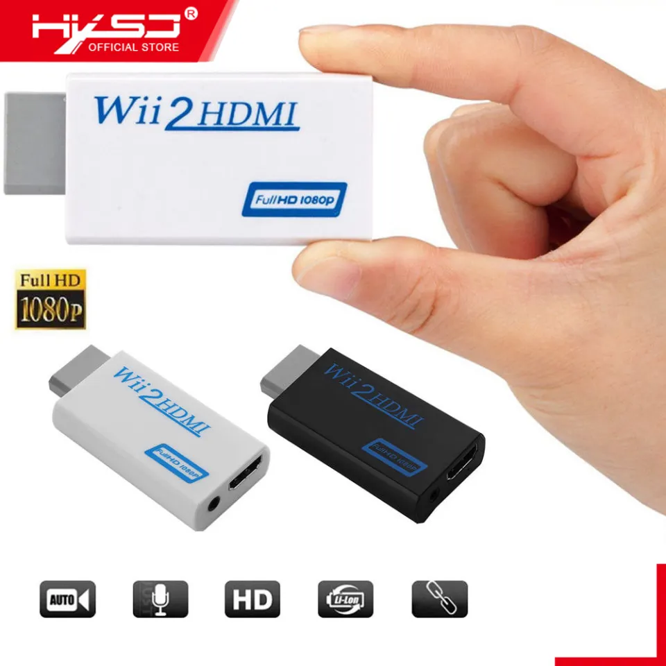 Wii To HDMI Converter Full HD WII To HDMI-compatible Adapter Converter  3.5mm Video Audio for PC HDTV Monitor Wii2HDMI Connector