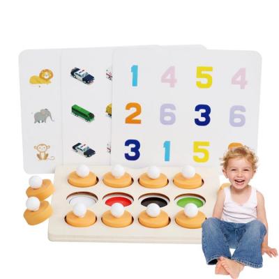 Toddler Learning Toys Wooden Learning Toys with Numbers Fruits Multifunction Board Game Montessori Toys Educational Learning Toys for Market Home Kindergarten Preschool Kids unusual