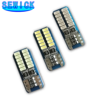 100Pcs คุณภาพสูง T10 W5W 168 192ไฟท้าย Led 3014 24 SMD สำหรับโคมไฟอัตโนมัติ CANBUS ไม่มีข้อผิดพลาดรถ Marker หลอดไฟที่จอดรถสีขาว12V