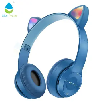 Buy Headphones Bluetooth Wireless Blue Wow devices online Lazada