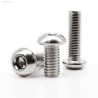 ✟✱◇ 5/10/25/50pcs ISO7380 M1.6 M2 M2.5 M3 M4 M5 M6 M8 304 Stainless Steel Hex Hexagon Socket Button Round Head Screw Bolt L 3-100mm