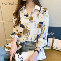 SALOME SELECT เสื้อ เสื้อแขนยาว เสื้อผู้หญิง เสื้อแฟชั่นผญ เท่ สบายๆ ทันสมัย วินเทจ WCS2393BSA 39Z230926