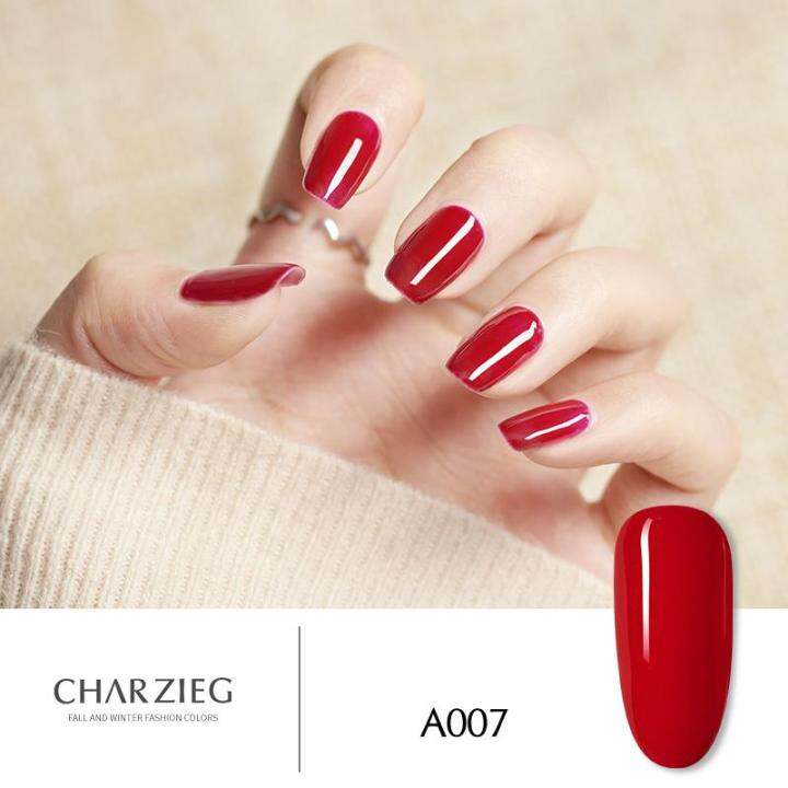 CHAR ZIEG gel polish ยาทาเล็บเจล สีเจล สียาทาเล็บเจล เนื้อสีแน่น ติดทน