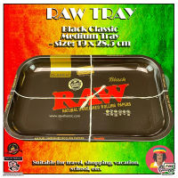 ส่งไว! RAW Tray ถาดโรล Raw Black Classic ขนาด 19 x 28.5 cm metal rolling tray life saver Raw rolling ถาดสำหรับโรล สินค้าอยู่ไทย พร้อมส่ง จัดส่งจากกทม.  จัดส่งรวดเร็ว