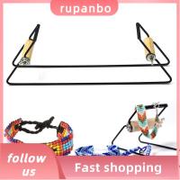 RUPANBO039392692 ไม้สำหรับไม้ จับเครื่องถัก งานทำมือ สร้อยข้อมือเครื่องประดับ DIY เครื่องมือถักนิตติ้ง ของใหม่ เหล็กไร้สนิม ทอผ้าประดับด้วยลูกปัด บ้านในบ้าน