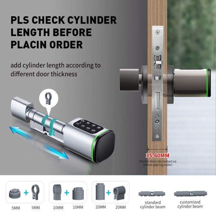 tuya-ble-รหัสผ่านดิจิตอลล็อคประตูไฟฟ้าอัจฉริยะ-การ์ด-rfid-การ์ด-tf-ล็อคบลูทูธอัจฉริยะล็อกกระบอกสูบยูโรเปลี่ยนโดยไม่ต้องใช้ในบ้าน