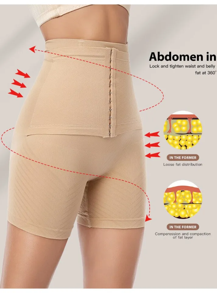 New Women Firm Tummy Control with Hook Butt Lifter Shapewear Panties High  Waist Trainer Body Shaper Shorts Female Slimming fajas