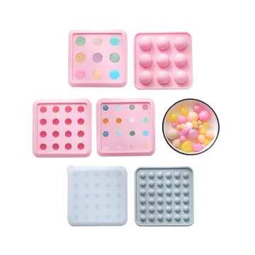 6 Lattices Silicone Cube Mold Maker Tray Fudge Molds Lids Silcone