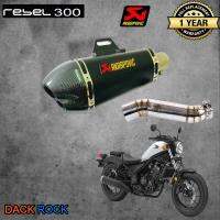 ท่อrebel300 สลิปออน ท่อakrapovic shorty2รู เคฟล่า ท่อแต่ง rebel300 เสียง แน่น นุ่ม ทุ้ม เสียงไม่แตกในรอบสูง ระบายความร้อนได้ดี อัตราเร่งดีขึ้น ตรงรุ่