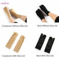 SH 1Pair Ladies Mesh Finger Toe Socks Flip Flops Shallow Antiskid Invisible Two Finger Nonslip Silk Stockings