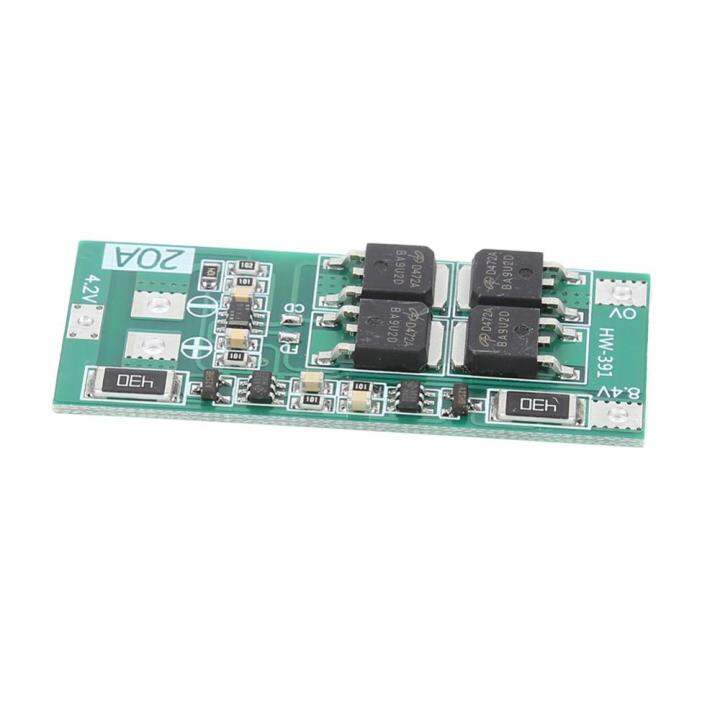 โมดูลเซลล์แผ่นป้องกันแบตเตอรี่ลิเธียมแบบ2s-20a-bms-7-4v-8-4v-18650